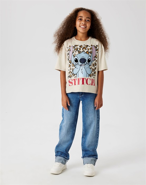 NKFRose Straight Fold Jeans - Medium Blue Denim 